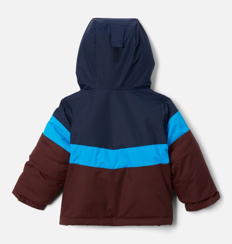 Thumbnail: Boys' Toddler Lightning Lift II Jacket, Color: Elderberry, Coll Navy, Compass Blue, image 2