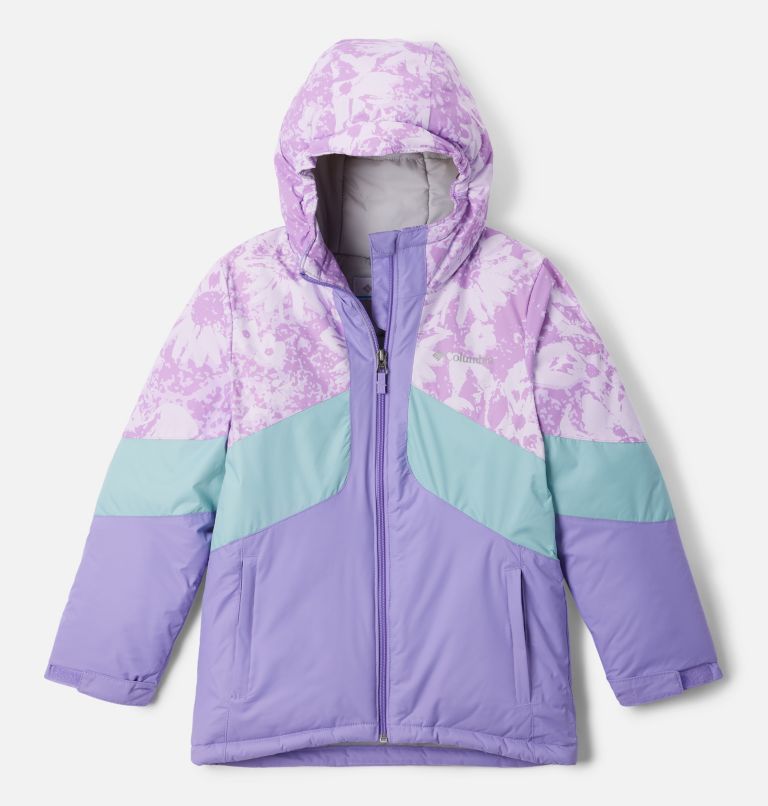 Girls' Horizon Ride II Jacket, Color: Paisley Purple, Gumdrop Whimsy,Aqua Haze, image 1
