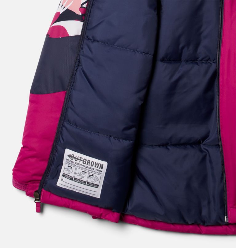 Girls' Horizon Ride II Jacket, Color: Wild Fuchsia, Wild Fuchsia Scraptanical, image 3