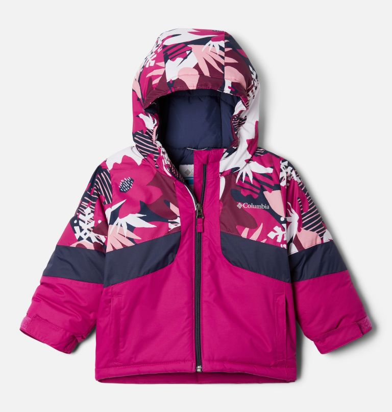 Thumbnail: Girls' Toddler Horizon Ride II Jacket, Color: Wild Fuchsia, Wild Fuchsia Scraptanical, image 1