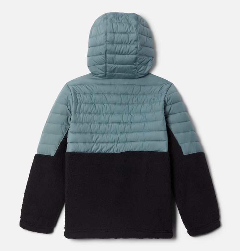 Powder Lite Boys  Novelty Hooded Jacket | 346 | L, Color: Metal, Black, image 2