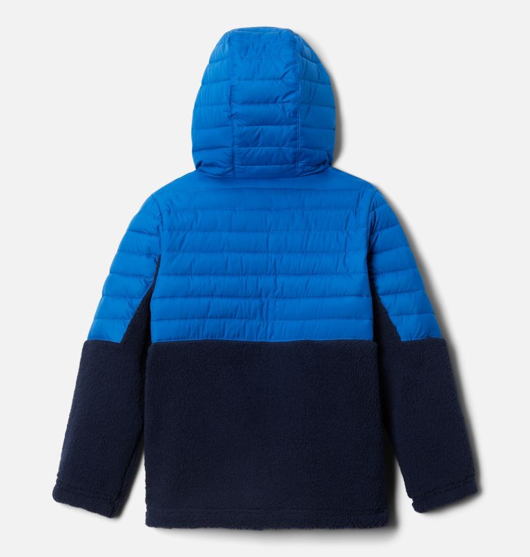 Powder Lite Boys  Novelty Hooded Jacket | 432 | M, Color: Bright Indigo, Collegiate Navy, image 2