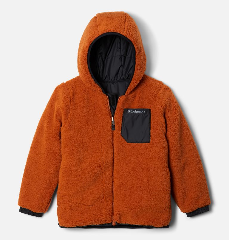 Boys' Big Fir Reversible Jacket, Color: Black, Warm Copper, image 3