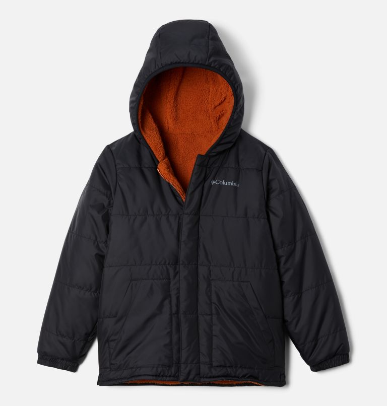 Thumbnail: Big Fir Reversible Jacke mit Kapuze für Jungen, Color: Black, Warm Copper, image 1