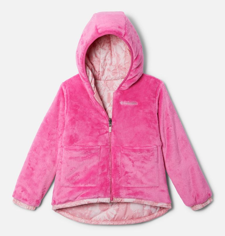 Thumbnail: Girls' Big Fir Reversible Jacket, Color: Pink Orchid Whimsy, Pink Ice, image 3