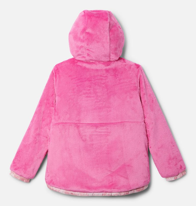 Girls' Big Fir Reversible Jacket, Color: Pink Orchid Whimsy, Pink Ice, image 4