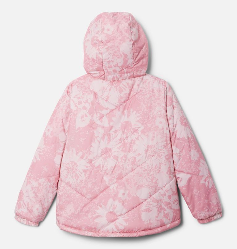 Girls' Big Fir Reversible Jacket, Color: Pink Orchid Whimsy, Pink Ice, image 2