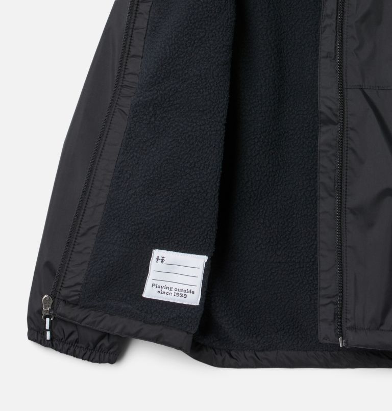 Thumbnail: Girls' Switchback Sherpa Lined Jacket, Color: Black, image 3