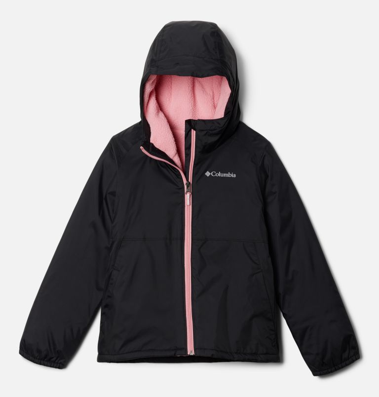 Thumbnail: Girls' Switchback Sherpa Lined Jacket, Color: Black, image 1