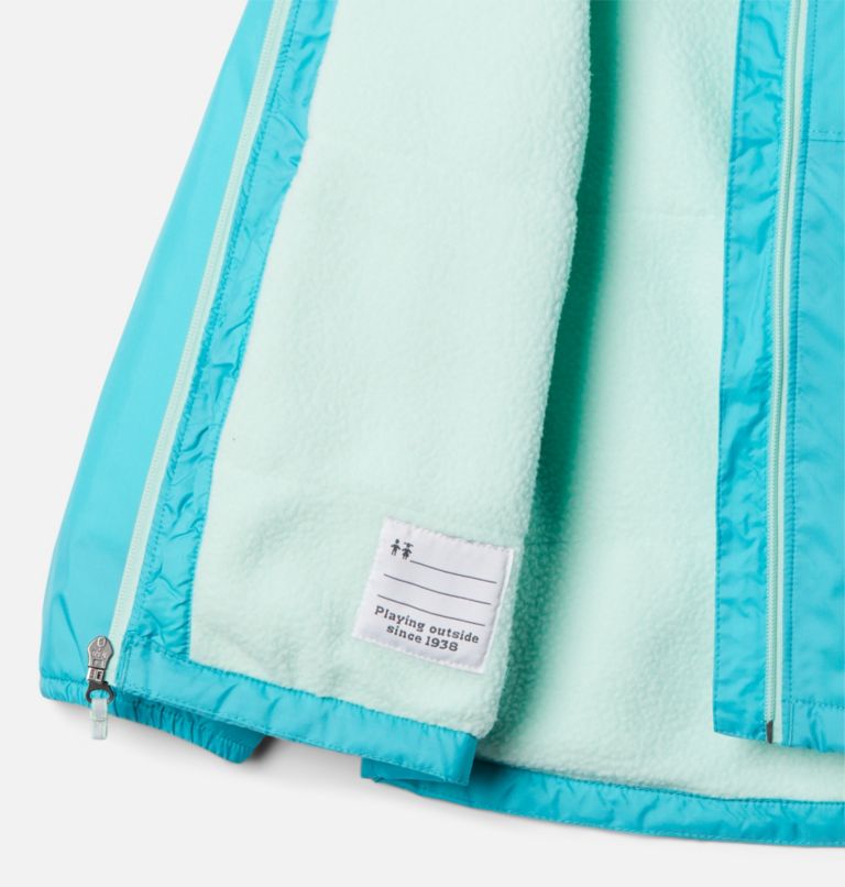 Girls' Switchback Sherpa Lined Jacket, Color: Geyser, image 3