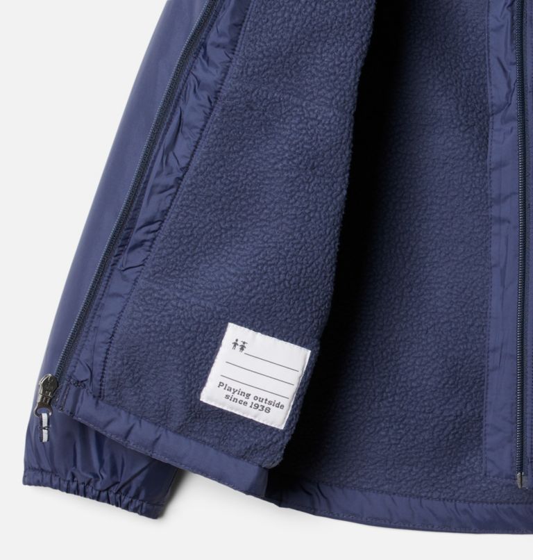 Girls' Switchback Sherpa Lined Jacket, Color: Nocturnal, image 3