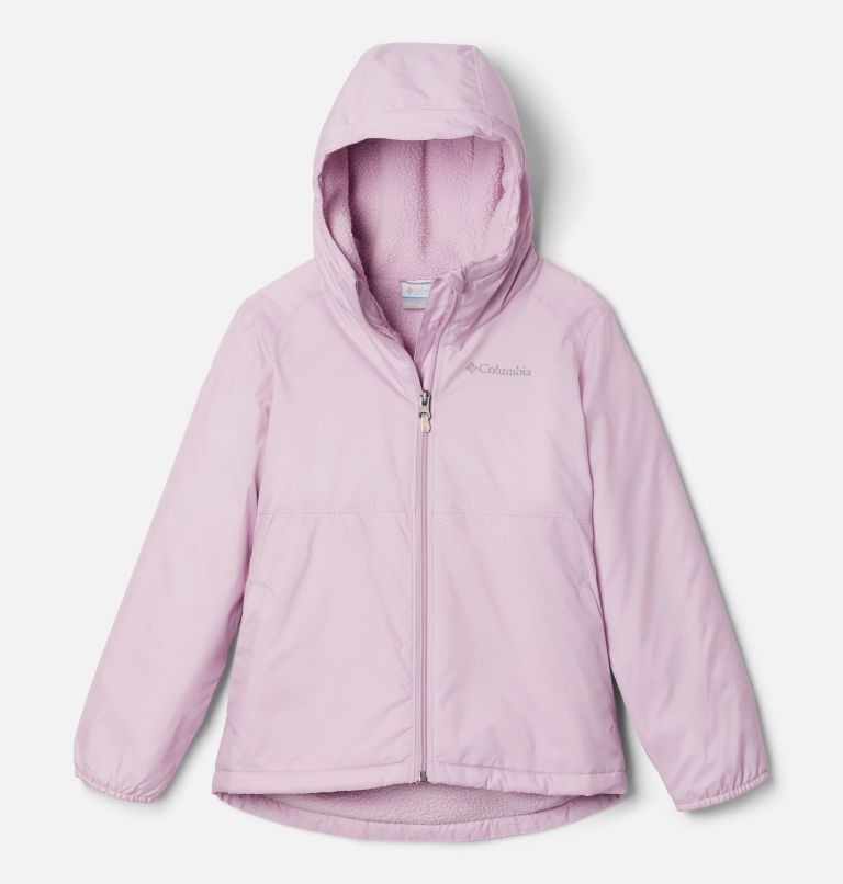 Girls' Switchback Sherpa Lined Jacket, Color: Aura, image 1