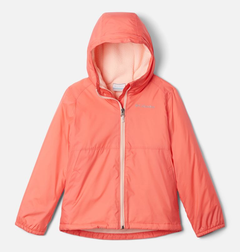 Girls' Switchback Sherpa Lined Jacket, Color: Blush Pink, image 1