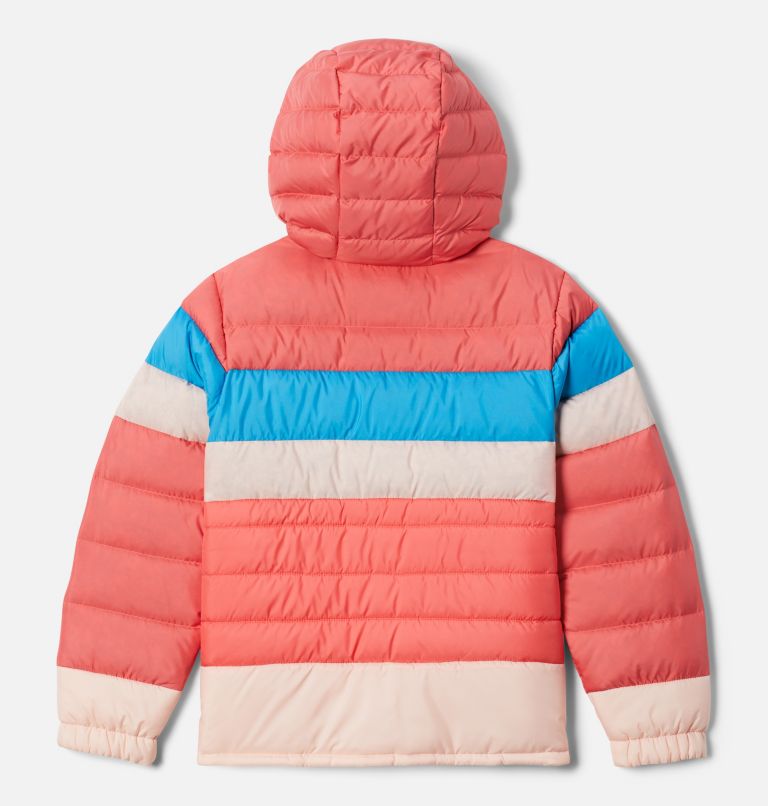 Thumbnail: Girls' Tumble Rock Down Hooded Jacket, Color: Blush Pink, Peach Blossom, Blue Chill, image 2