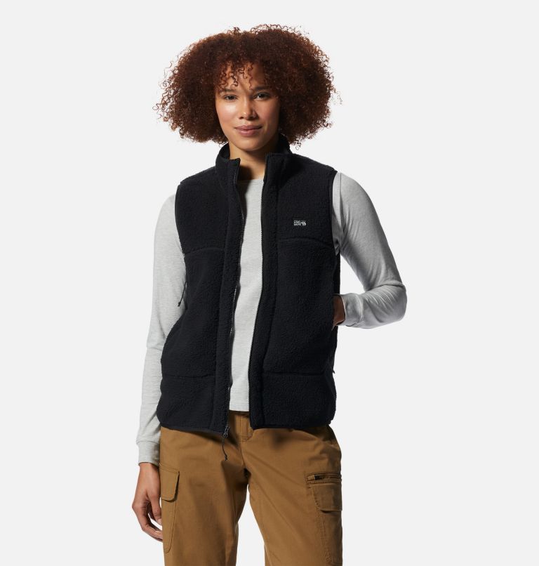 Black Women's Sherpa XL Fleece Vest