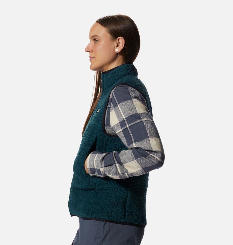 Thumbnail: Women's HiCamp Fleece Vest, Color: Dark Marsh, image 3