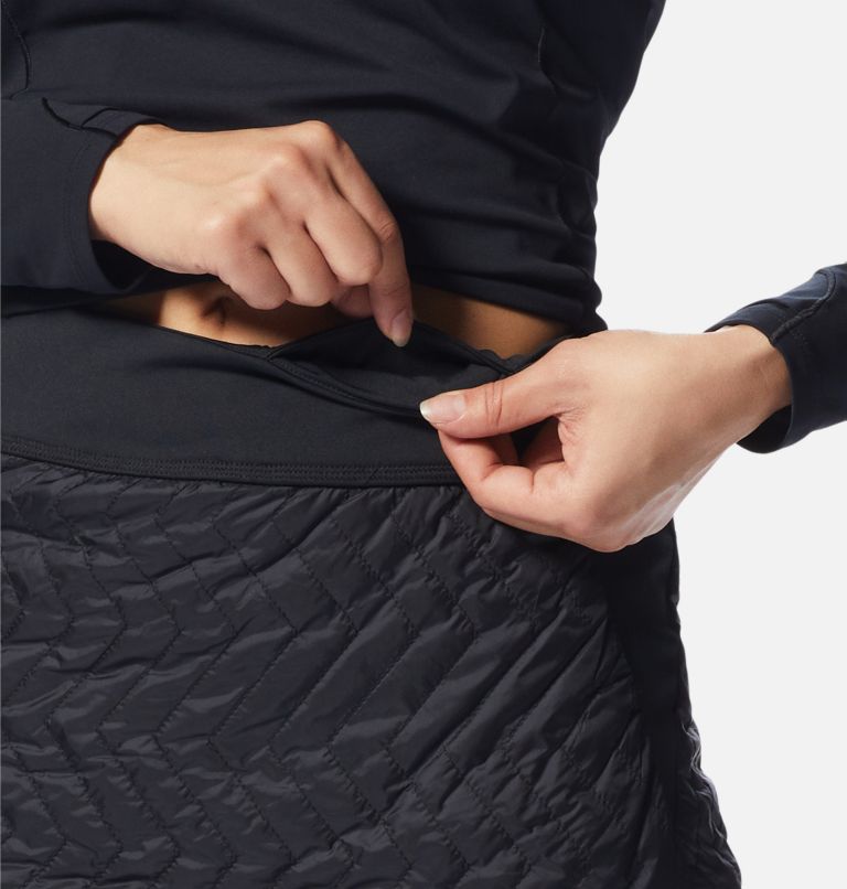 Thumbnail: Women's Trekkin Insulated Mini Skirt, Color: Black, image 4