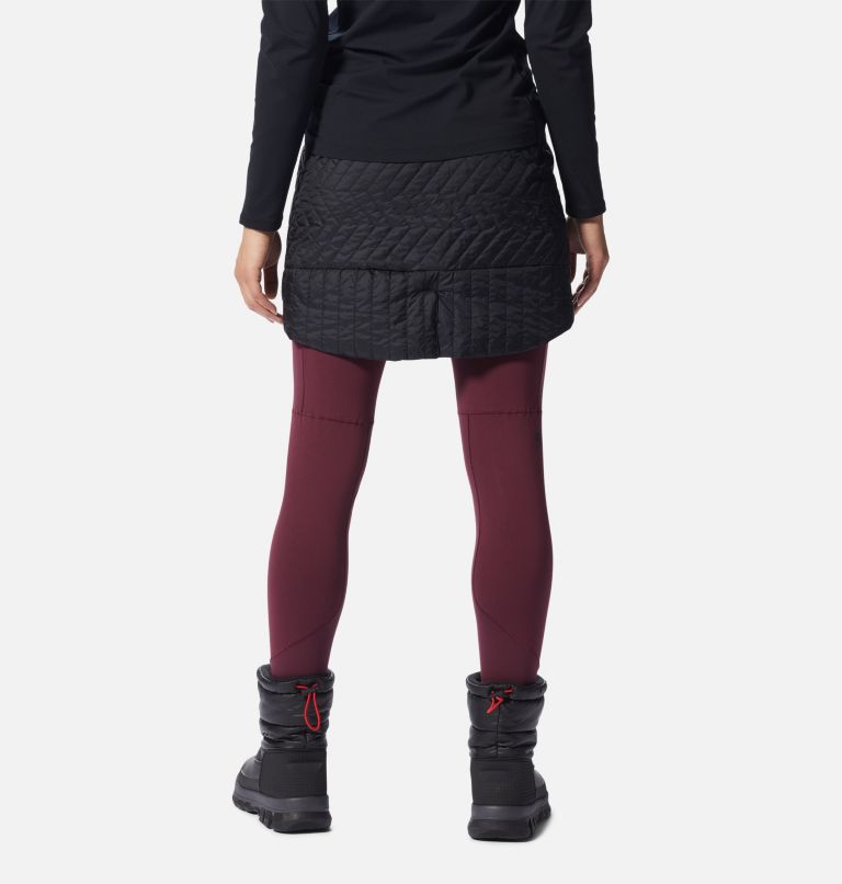 Thumbnail: Women's Trekkin Insulated Mini Skirt, Color: Black, image 2