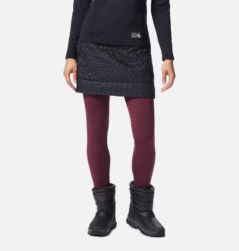 Women's Trekkin Insulated Mini Skirt, Color: Black, image 1