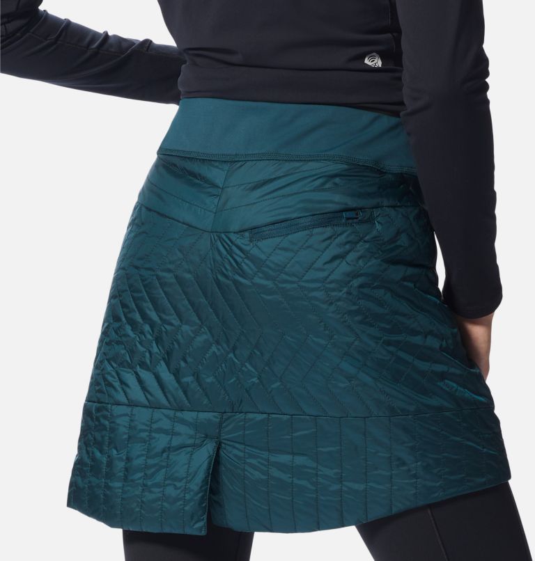 Women's Trekkin Insulated Mini Skirt, Color: Dark Marsh, image 5