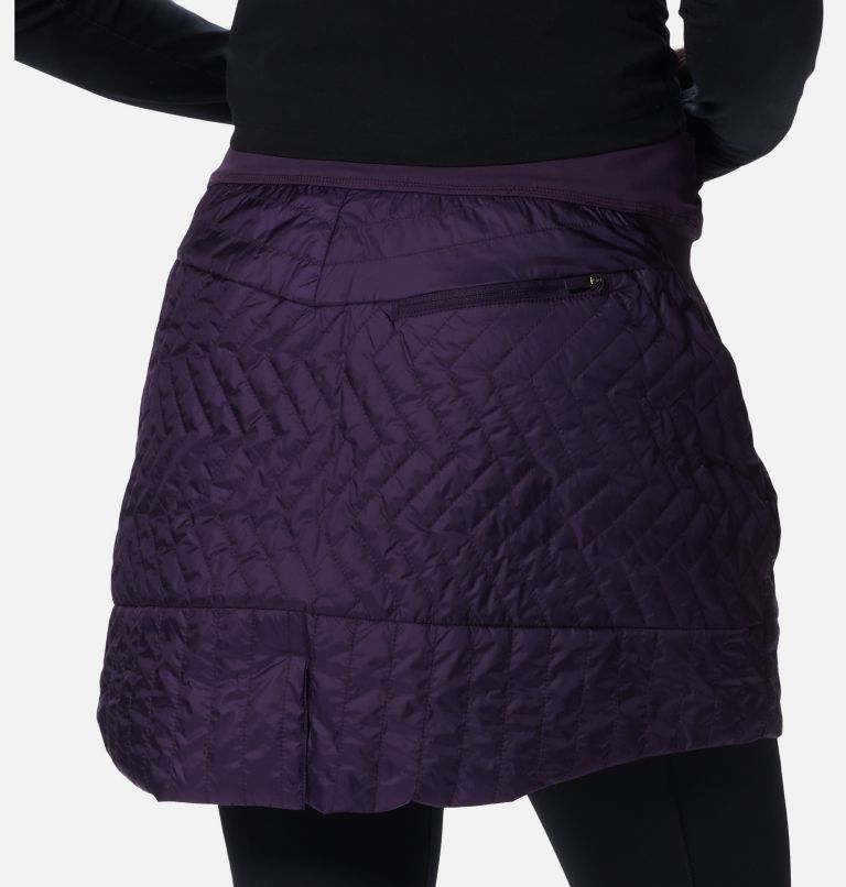 Women's Trekkin Insulated Mini Skirt, Color: Night Iris, image 5