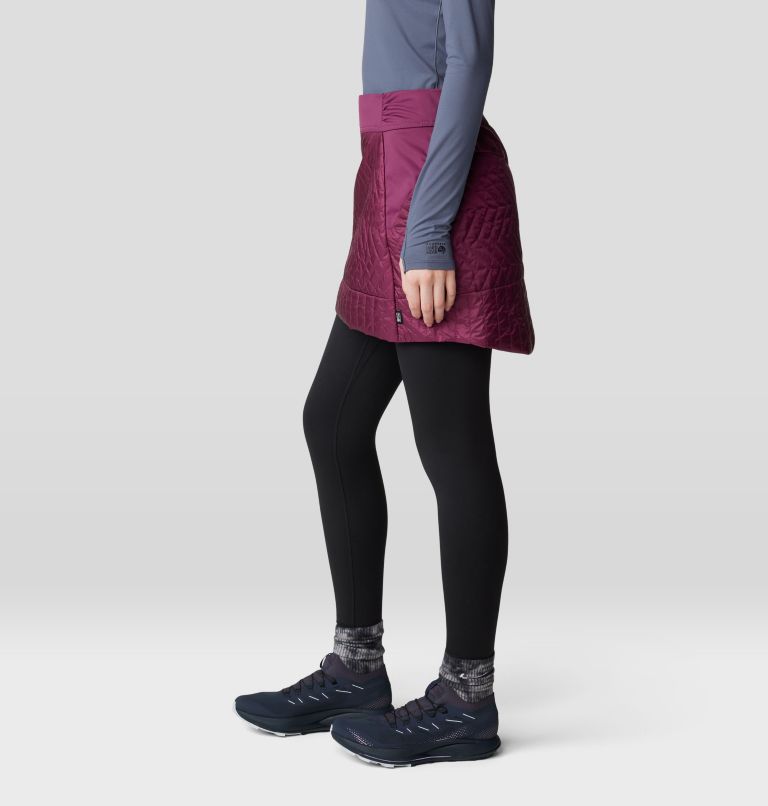 Women's Trekkin Insulated Mini Skirt, Color: Sugar Plum, image 4