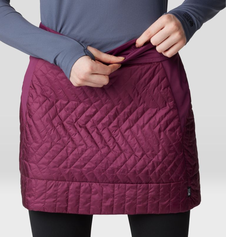 Women's Trekkin Insulated Mini Skirt, Color: Sugar Plum, image 6