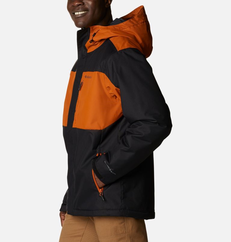 Thumbnail: Men's Tipton Peak II Insulated Rain Jacket, Color: Black, Warm Copper, image 3