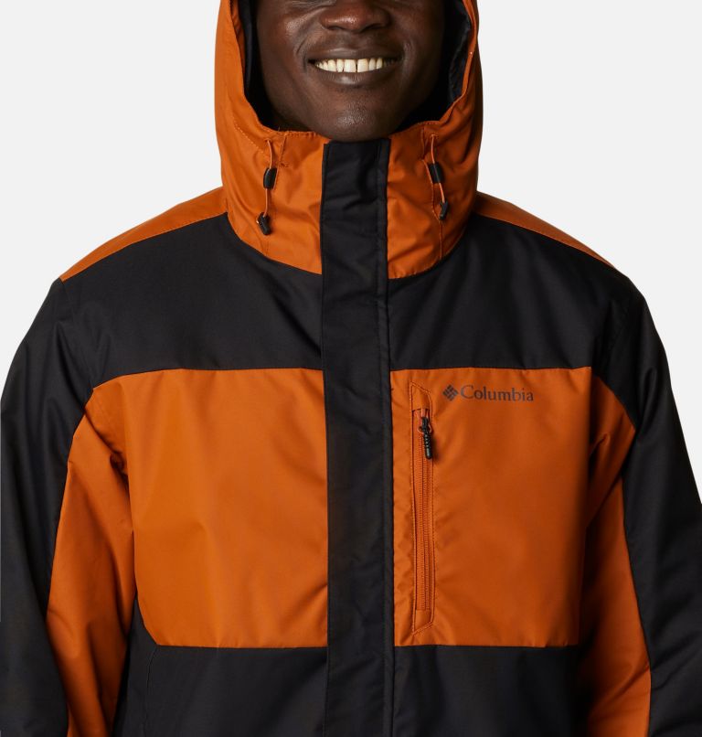 Men's Tipton Peak II Insulated Jacket, Color: Black, Warm Copper, image 4