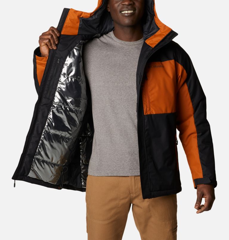 Thumbnail: Men's Tipton Peak II Insulated Jacket - Tall, Color: Black, Warm Copper, image 5