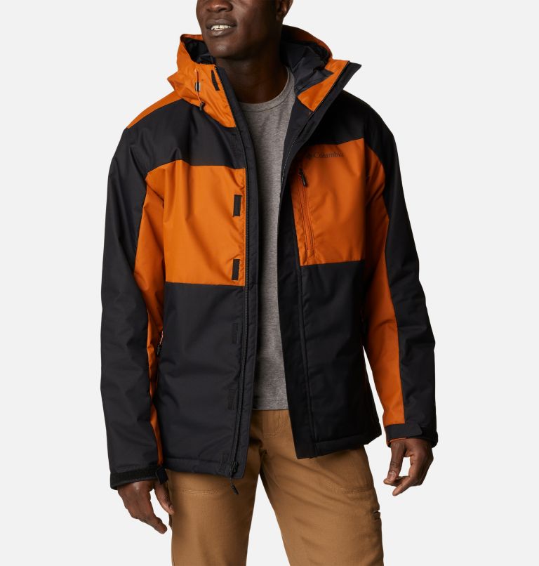 Men's Tipton Peak II Insulated Rain Jacket - Tall, Color: Black, Warm Copper, image 7