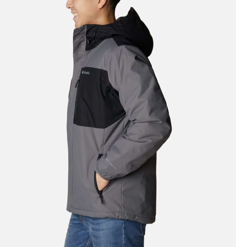 Men's Tipton Peak II Insulated Jacket, Color: City Grey, Black, image 3