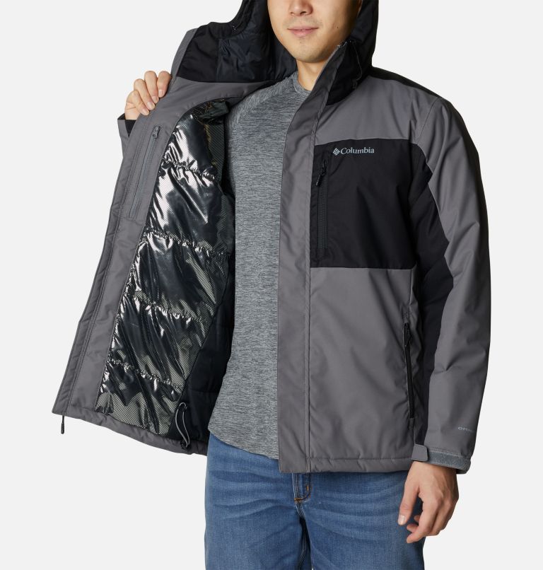 Thumbnail: Men's Tipton Peak II Insulated Jacket, Color: City Grey, Black, image 5