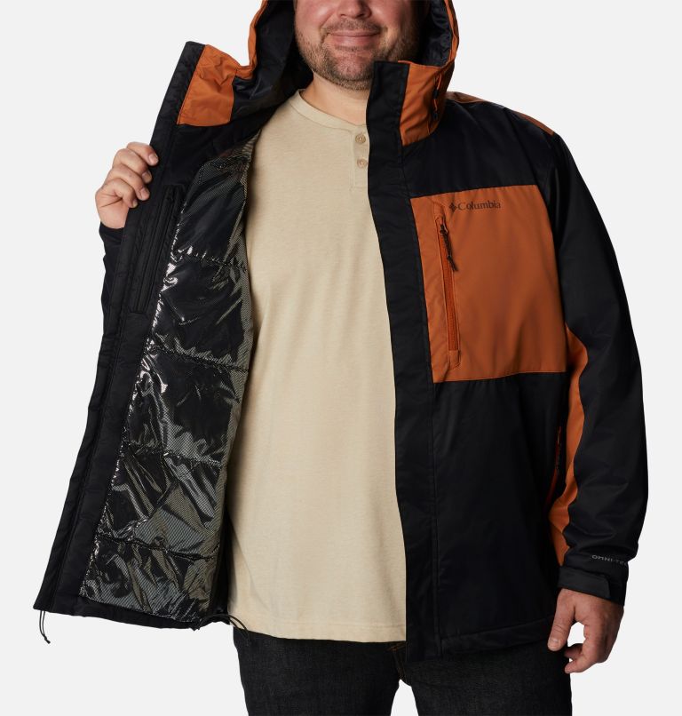 Thumbnail: Men's Tipton Peak II Insulated Rain Jacket - Big, Color: Black, Warm Copper, image 5