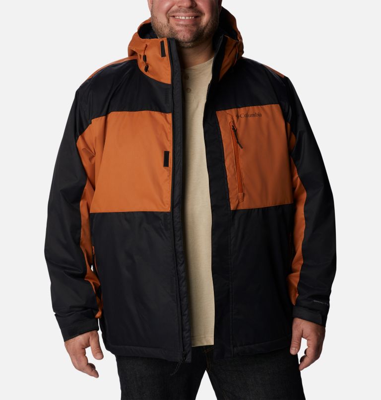 Men's Tipton Peak II Insulated Rain Jacket - Big, Color: Black, Warm Copper, image 8