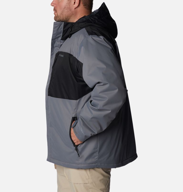 Thumbnail: Men's Tipton Peak II Insulated Jacket - Big, Color: City Grey, Black, image 3