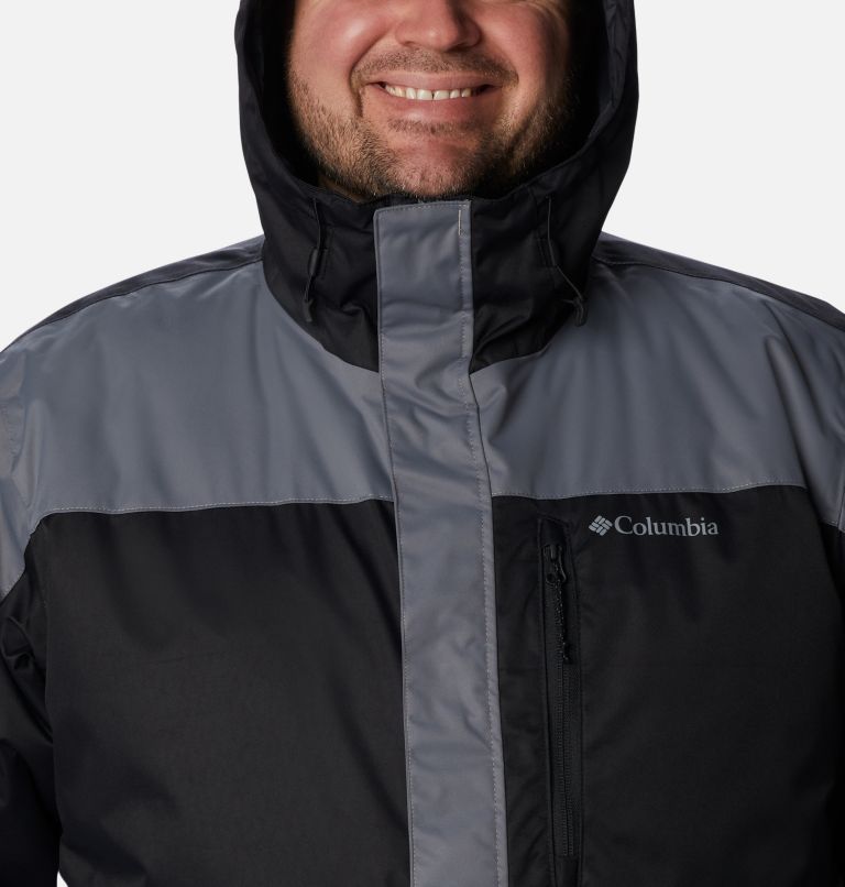 Thumbnail: Men's Tipton Peak II Insulated Jacket - Big, Color: City Grey, Black, image 4
