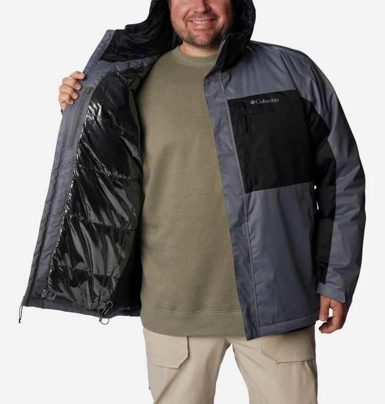 Men's Tipton Peak II Insulated Jacket - Big, Color: City Grey, Black, image 5
