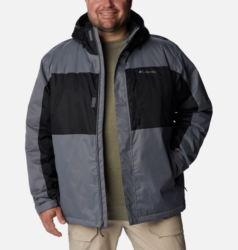 Thumbnail: Men's Tipton Peak II Insulated Jacket - Big, Color: City Grey, Black, image 8