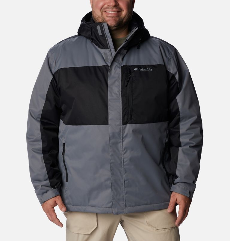 Thumbnail: Men's Tipton Peak II Insulated Jacket - Big, Color: City Grey, Black, image 1