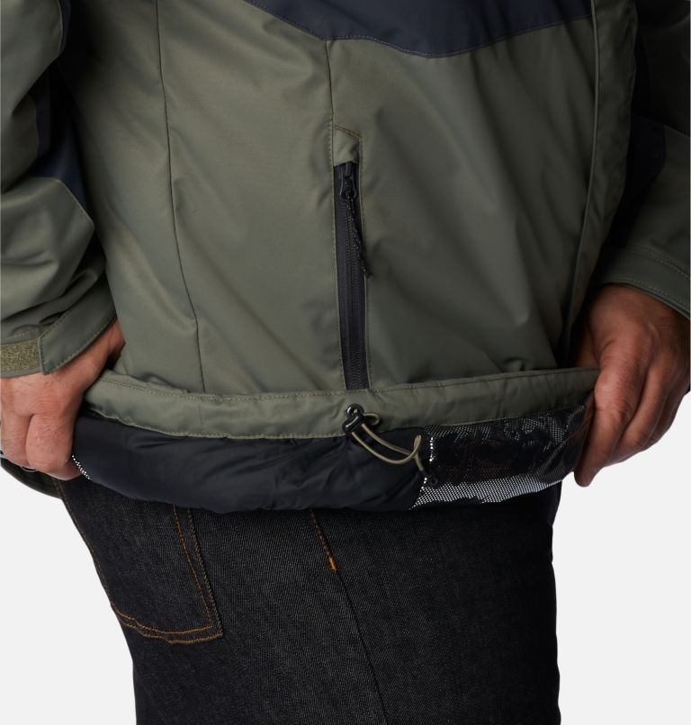 Thumbnail: Men's Tipton Peak II Insulated Jacket - Big, Color: Stone Green, Shark, image 7