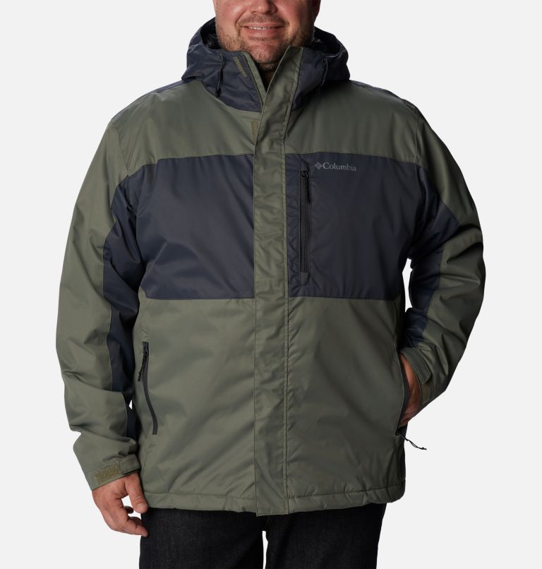 Thumbnail: Men's Tipton Peak II Insulated Jacket - Big, Color: Stone Green, Shark, image 1