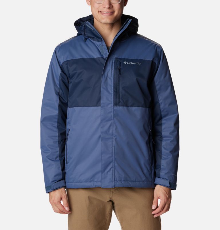 Men's Tipton Peak II Insulated Rain Jacket - Tall, Color: Dark Mountain, Collegiate Navy, image 1