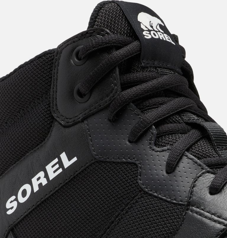 Men's Sorel Explorer Sneaker Mid, Color: Black, White, image 7