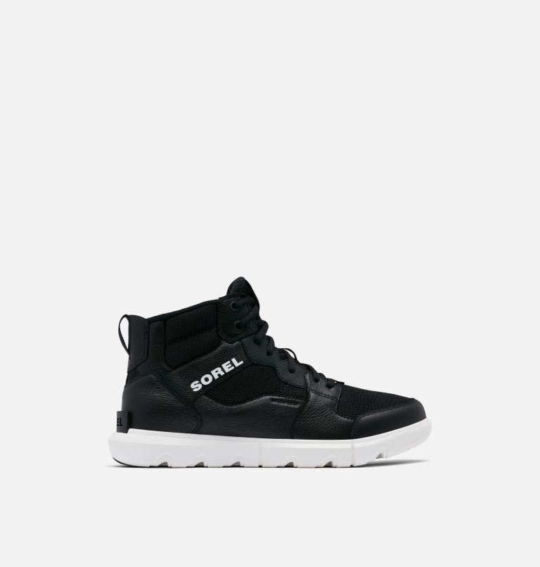 Men's Sorel Explorer Sneaker Mid, Color: Black, White, image 1
