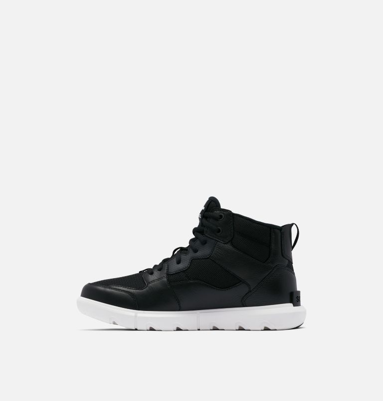 Men's Sorel Explorer II  Mid Sneaker Shoe, Color: Black, White, image 4