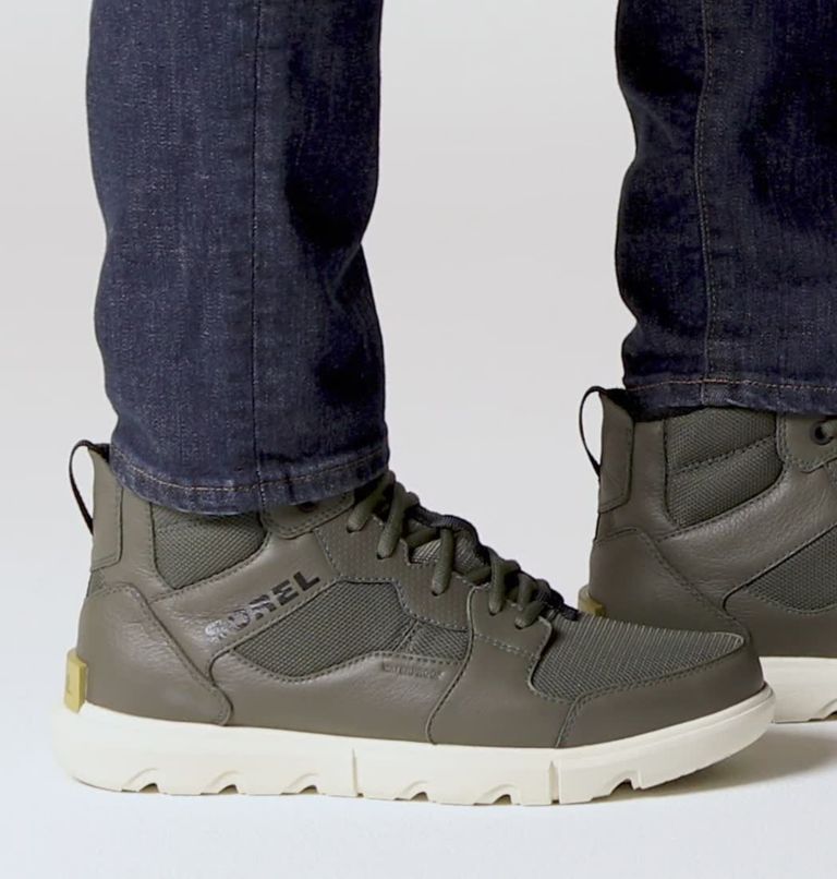 SOREL EXPLORER� SNEAKER MID WP | 326 | 14, Color: Alpine Tundra, Chalk