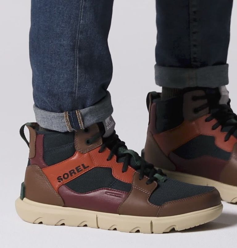 Men's Sorel Explorer II  Mid Sneaker Shoe, Color: Abyss, Oatmeal