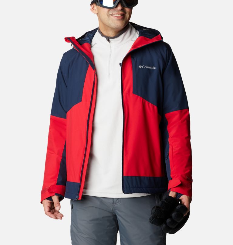 Thumbnail: Men's Centerport II Ski Jacket, Color: Mountain Red, Collegiate Navy, image 13