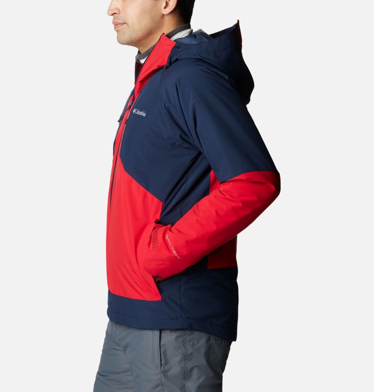 Thumbnail: Men's Centerport II Ski Jacket, Color: Mountain Red, Collegiate Navy, image 3